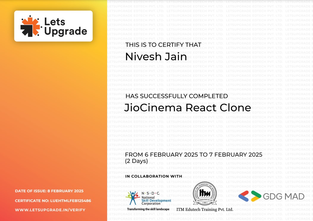 Jio Cinema Clone