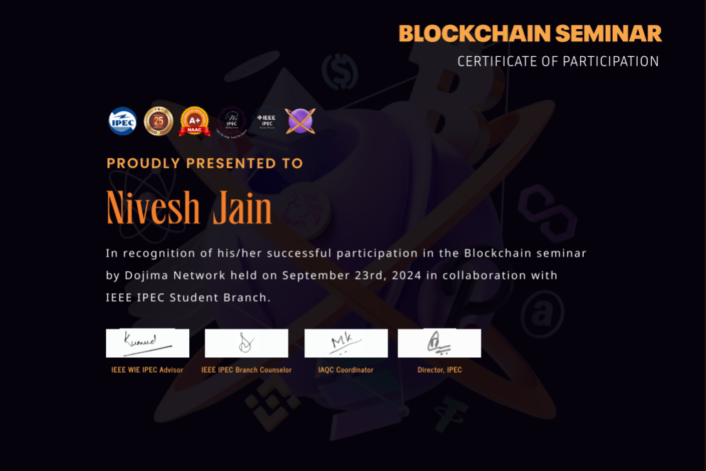 Block chain event