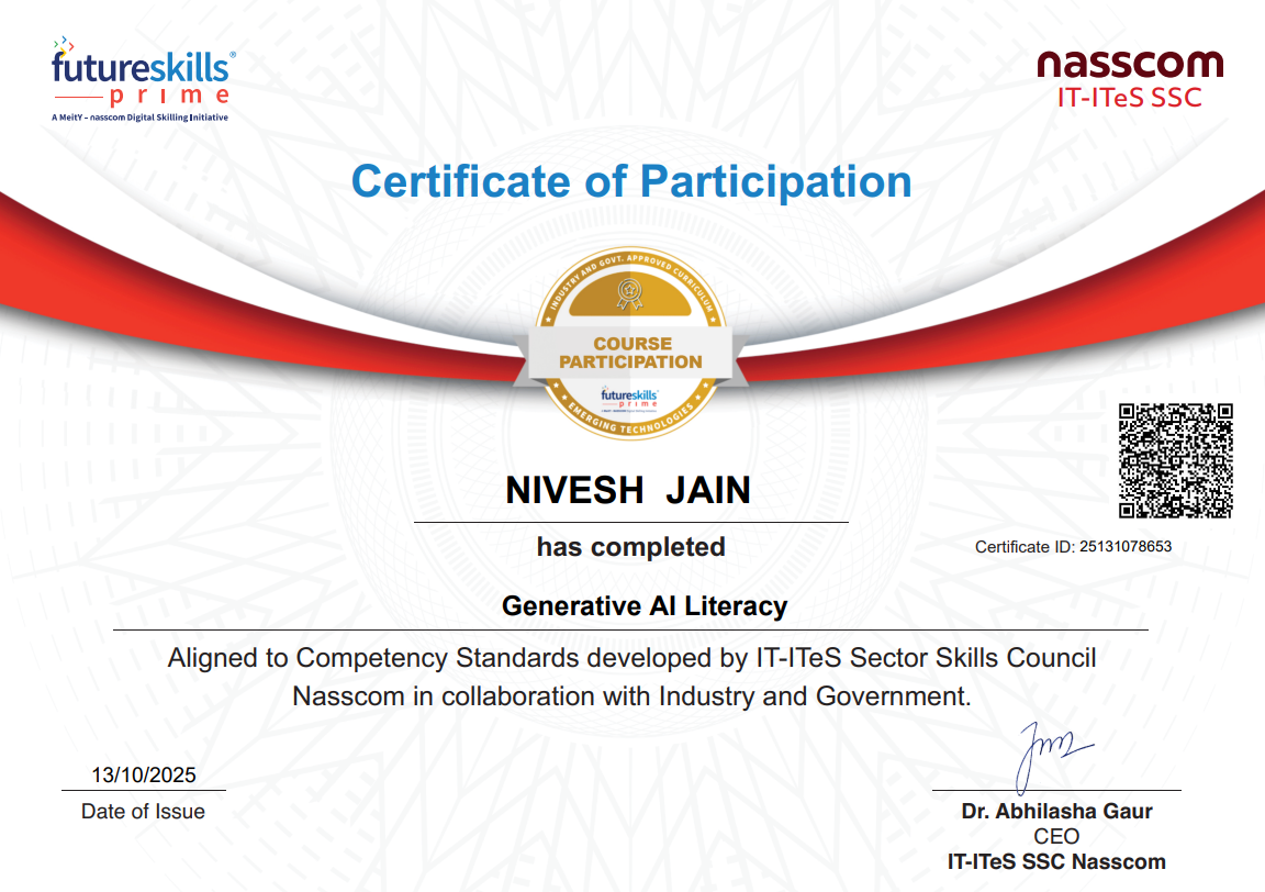 NASSCOM Certified