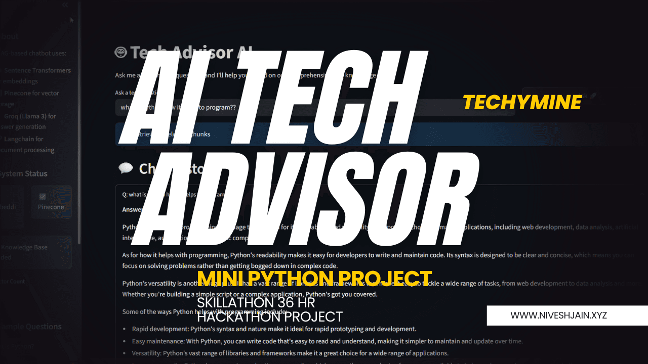 AI Tech Advisor - Intelligent chatbot architecture integrated with search capa