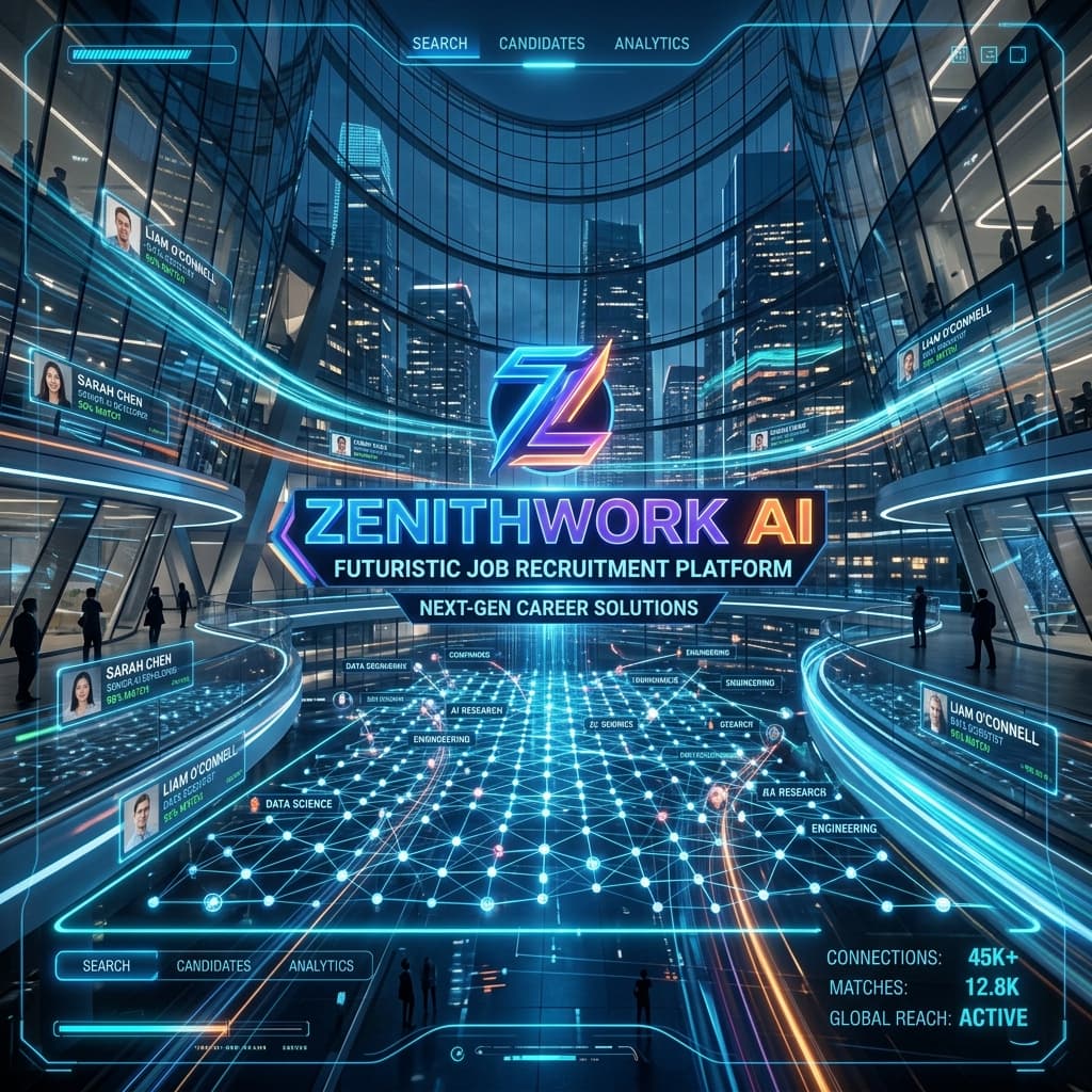 ZenithWork AI - AI-powered networking architecture featuring automated talen